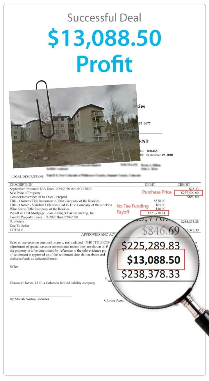 Successful Deal $13,088 Profit